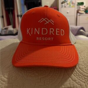 Port Authority Orange and White Trucker Hat